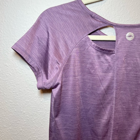 AVIVA Women’s Short Sleeve Lavender Athletic Gym Top Size M - Picture 7 of 8